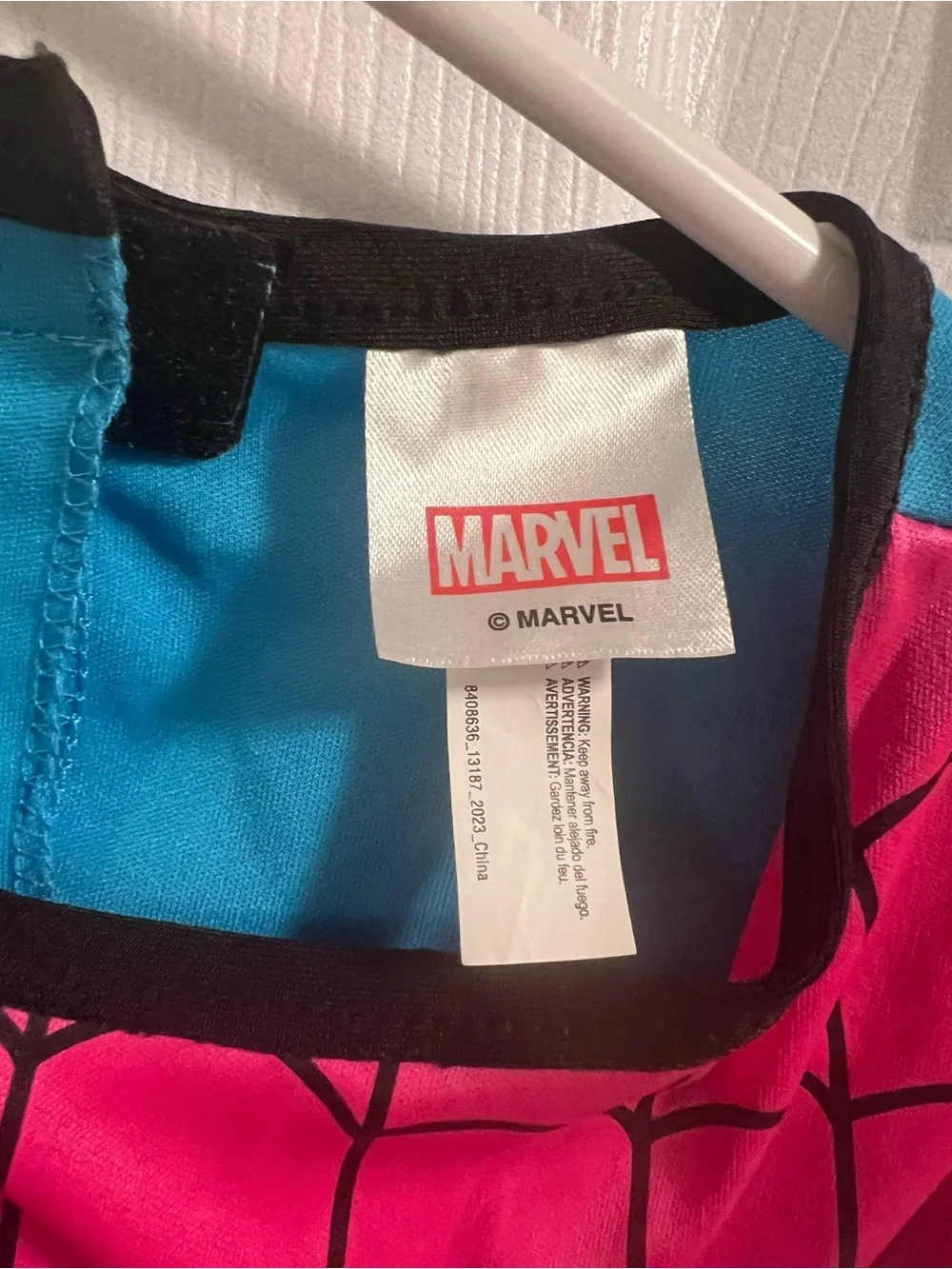 Marvel Girls Pink and Blue Spider-Girl Costume Dress